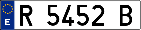 Trailer License Plate